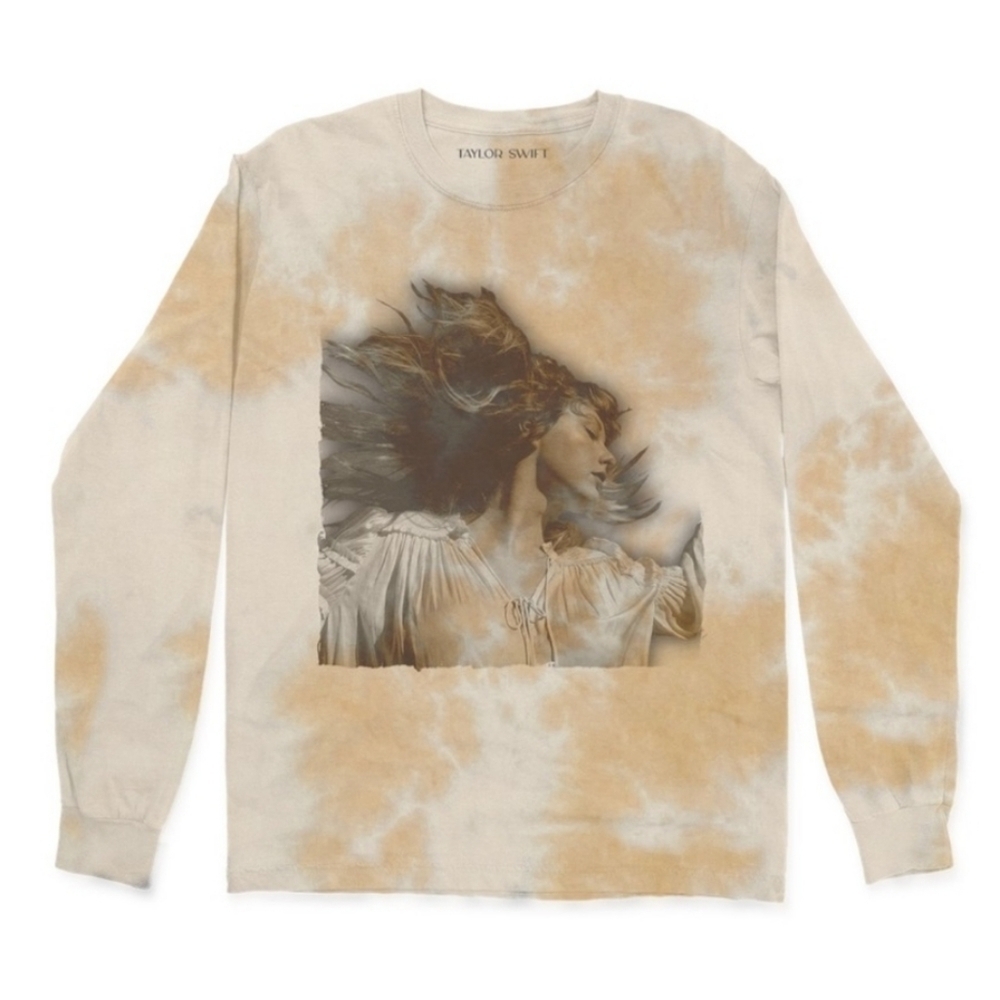 Taylor Swift Fearless (Taylor's Version) Tie Dye Long Sleeve Shirt L